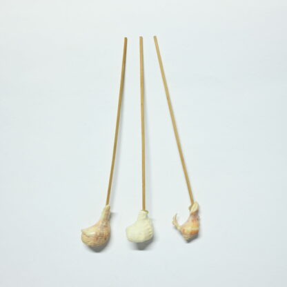 Fermacapelli in Legno con Conchiglie